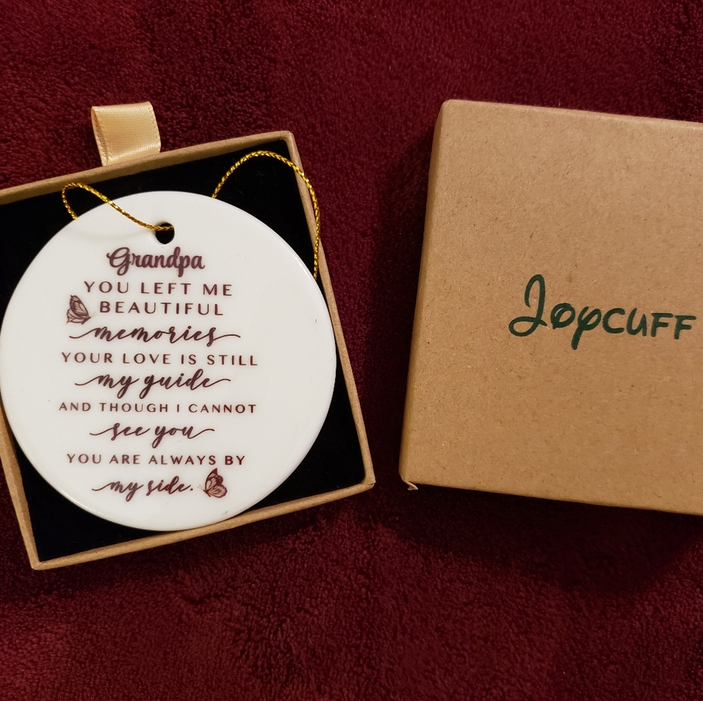 NIB Joycuff In Memory of Grandpa Ornament